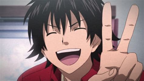 Post An Anime Character Making A Peace Sign Anime Answers Fanpop
