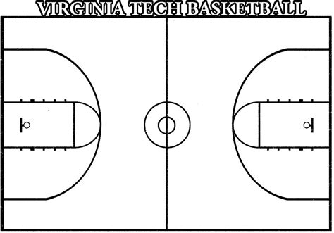 ️basketball Court Coloring Page Free Download