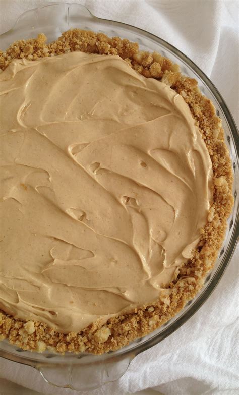 Drag a toothpick through, perpendicular to the lines, alternating directions from top to bottom. No Bake Peanut Butter Pie