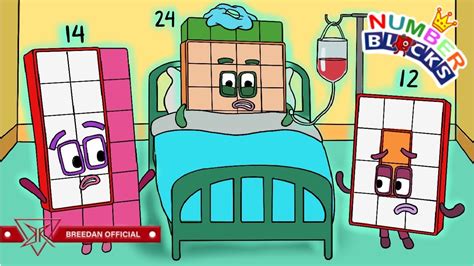 Numberblocks How To Draw Numbers 14 12 Crying Numbers 24 Sick Coloring