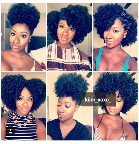 Natural Hair| 6 different natural hairstyles | Natural hair styles for black women, Natural hair ...