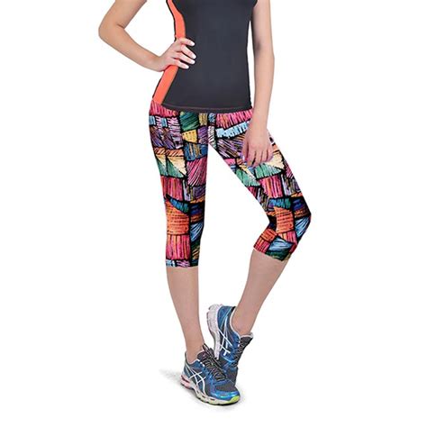 2019 summer fashion women capri leggings high waist floral printing cropped yuga pants fitness