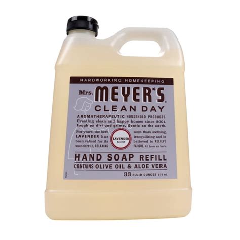Mrs Meyers Clean Day Hand Soap Refill Lavender 33 Fl Oz Walmart