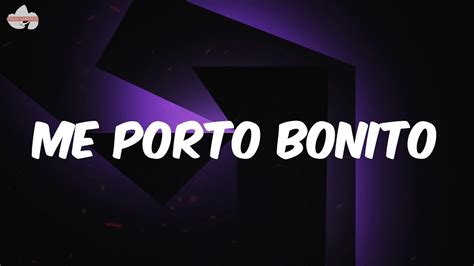 Me Porto Bonito Bad Bunny Letralyrics Youtube