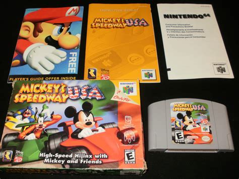 Mickeys Speedway Usa N64 Nintendo Complete Cib