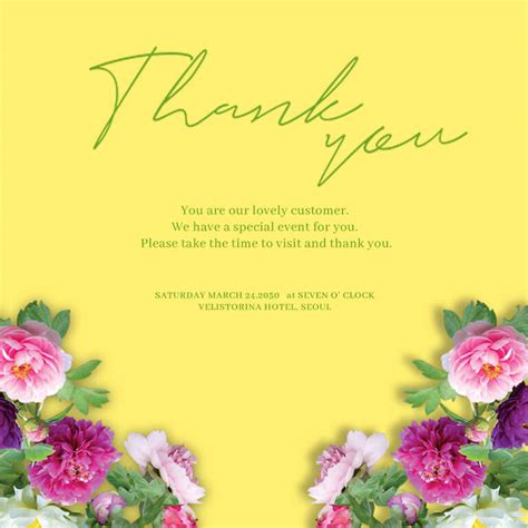 10 Thank You Card Psd Flyer Template Room