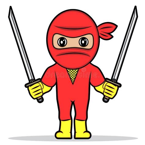 Red Ninja Stock Vector Illustration Of Mask Japanese 51812997