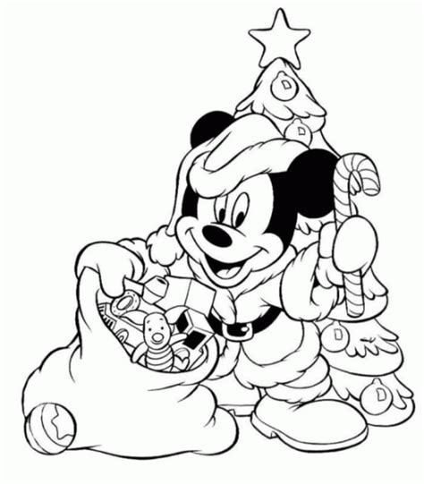 Mickey And Minnie Christmas Coloring Pages Coloring Home