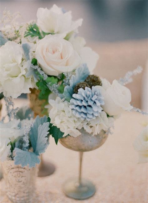 slate  dusty blue wedding ideas deer pearl flowers
