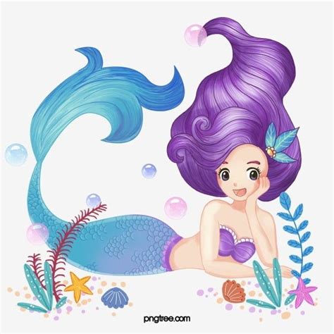 Cartoon Underwater Png Transparent Underwater Mermaid Cartoon Mermaid