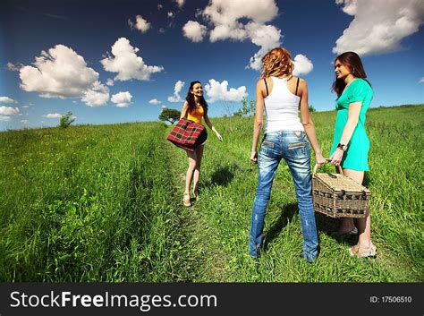 Girlfriends On Picnic Free Stock Images And Photos 17506510