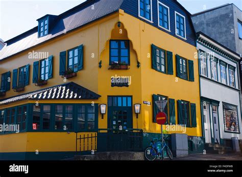 Iceland Reykjavik Laugavegur Street Restaurant Stock Photo Alamy