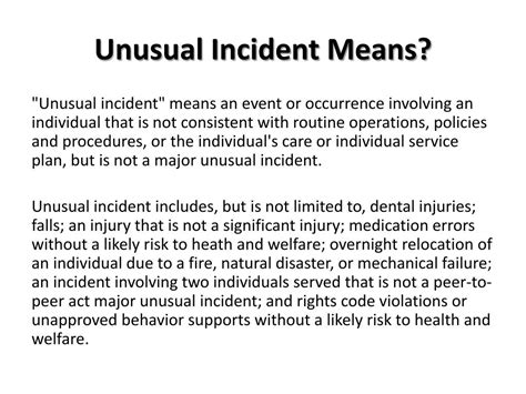 Ppt Unusual Incident Investigation Training Powerpoint