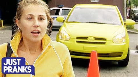 Hot Girl Gets Yellow Car Wrecked Just For Laughs Gags Youtube