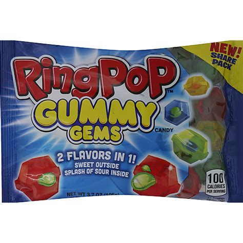 Ring Pop Gummy Gems Candy Assorted Flavors 37 Oz Bag Shop Foodtown