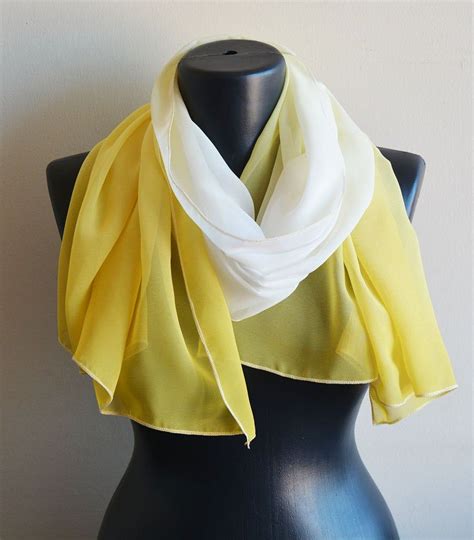 yellow silk scarf rectangular neck scarf for women long scarf scarf shawl scarf wrap