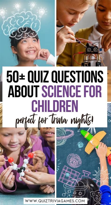 Science Quiz For Kids 50 Questions And Answers Quiz Trivia Games