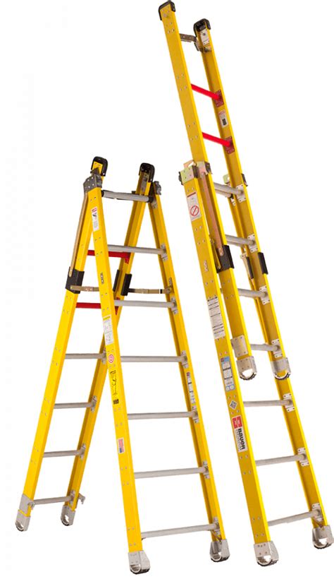 12' Fiberglass 361 Series Combination Ladder Type 1AA 375 lb. Rated ...