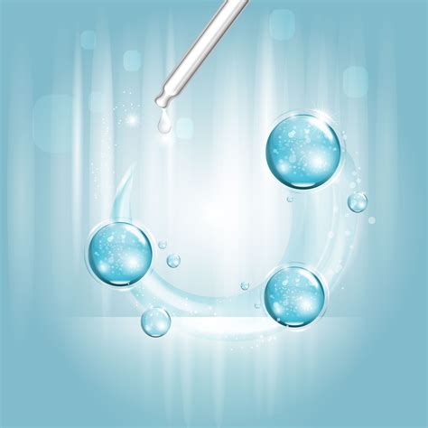 Blue Water Drops Background Cosmetics Advertising Watermark Cool