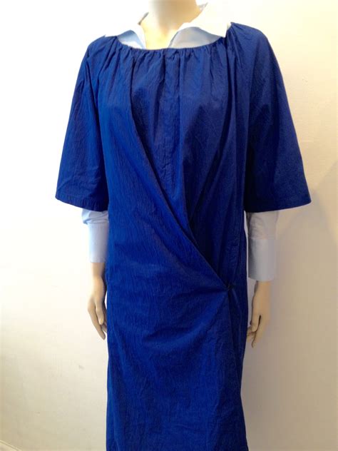 Humanoid Wide Cotton Dress Ponce In Cobalt €238