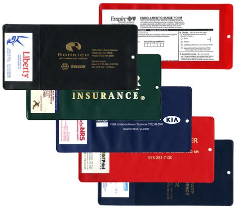 Check spelling or type a new query. Insurance Card Holders - 9-3/4"(W) x 4-3/4"(H) - with Business Card Pocket - Opens on Short Side
