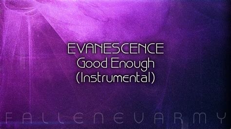 Evanescence Good Enough Instrumental 1 By Evstrumentals Youtube