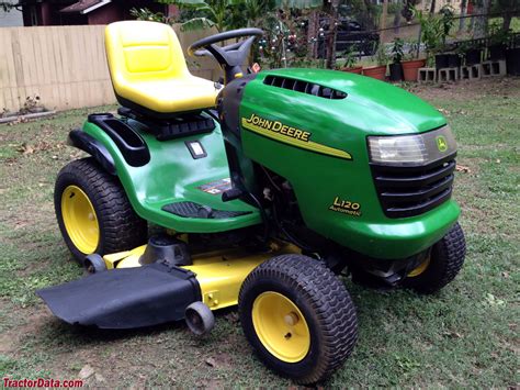 When the mower clutch is engaged (switch pulled outward), the engine dies. TractorData.com John Deere L120 tractor photos information