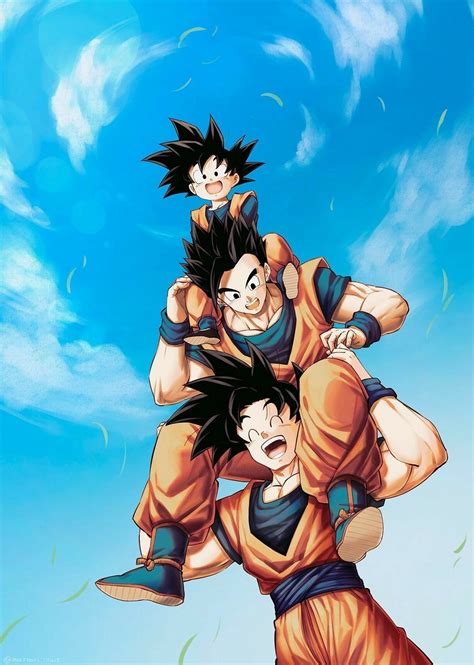 Goku Artwork Cg Artwork Gohan And Goten Krillin Super Vegeta Goku My