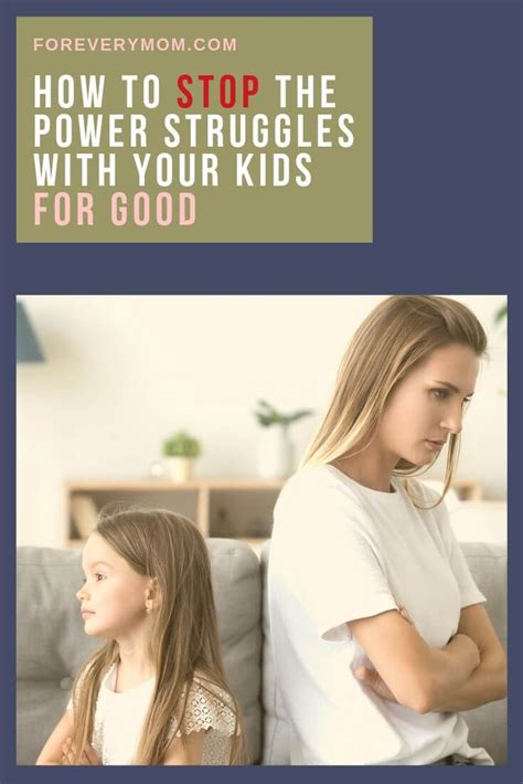 How To Stop The Power Struggles With Your Kids For Good Single Mom