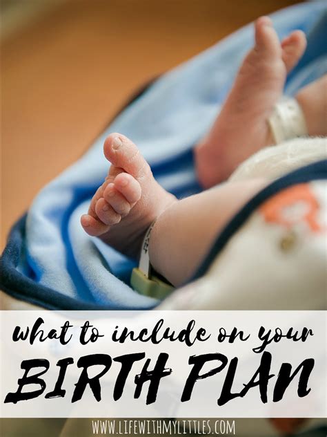 What To Include On Your Birth Plan Life With My Littles