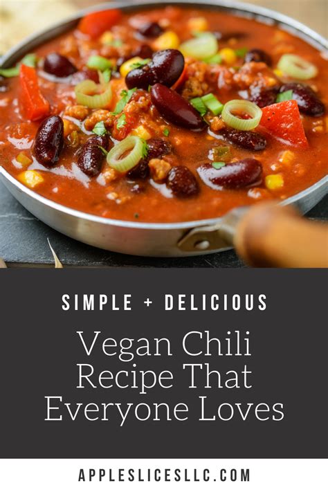 Easy Vegan Chili Recipe For Your Slow Cooker Recipe Easy Vegan