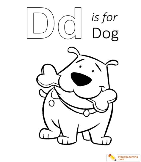 Why not share it here? D Is For Dog 02 Coloring Page | Free D Is For Dog Coloring ...