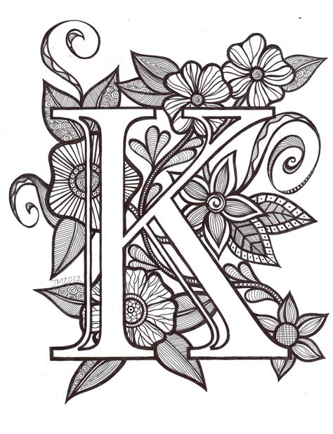 Color the letter k coloring page. KSCN0006 | Coloring pages, Fancy letters, Lettering