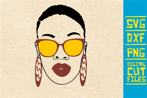 Black Woman With Sunglasses Svg Melanin Graphic By