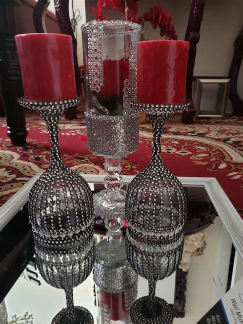 candle holder on mercari diy wine glass wine glass candle diy wine glass candle holder