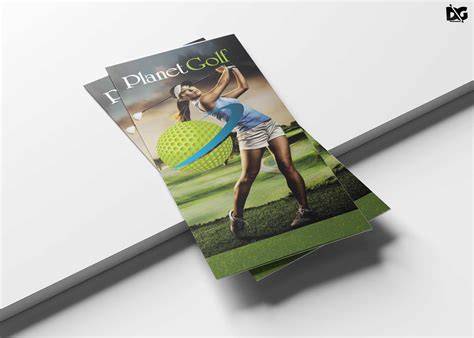 Free Download Golf Cart Tri Fold Brochure Template
