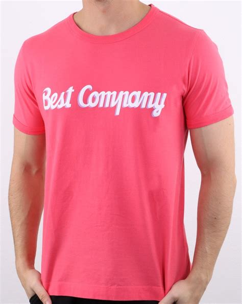 Best Company Logo T Shirt Red 80s Casual Classics
