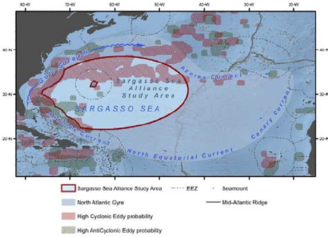 Map Of The Sargasso Sea Alliance Study Area 93 Download Scientific