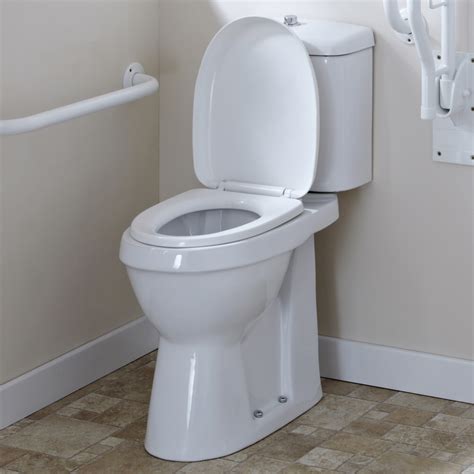 White Ceramic Modern Raised Height Disabled Doc M Toilet Wc Cistern And