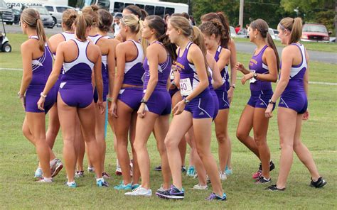 Group Of Girls Team Sports Purple Outfit Shorts Legs Group Of