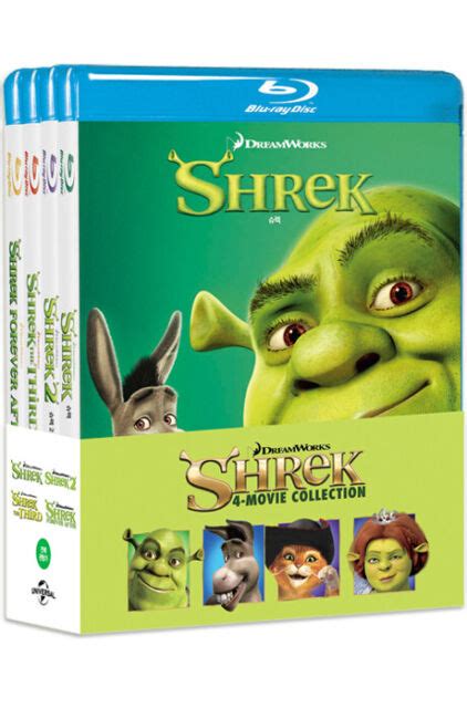 Shrek 4 Movie Collection Blu Ray 2 The Third Forever After Ebay