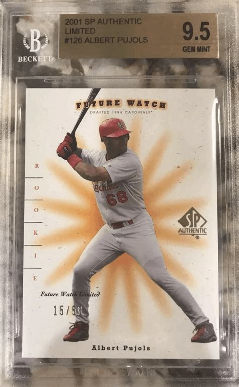 Albert Pujols Rookie Card Value Checklist And Investment Outlook