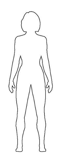 Body outline woman stock vectors, clipart and illustrations. Image result for blank body template | Body template ...