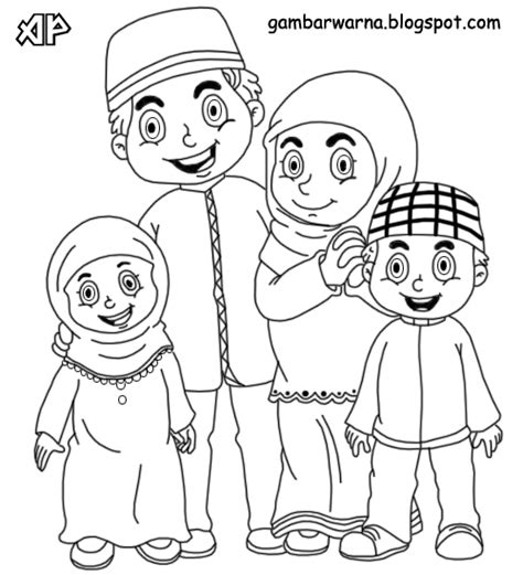 Cara menggambar sketsa mode wikihow via id.wikihow.com. Mewarnai Keluarga Muslim | Belajar Mewarnai Gambar