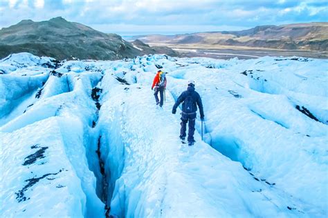 Hikers On The Blue Glacier In Iceland I Am Reykjavik