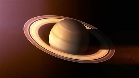 Rotation Of The Planet Saturn Stock Footage Video 100 Royalty Free