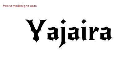 Gothic Name Tattoo Designs Yajaira Free Graphic Free Name Designs