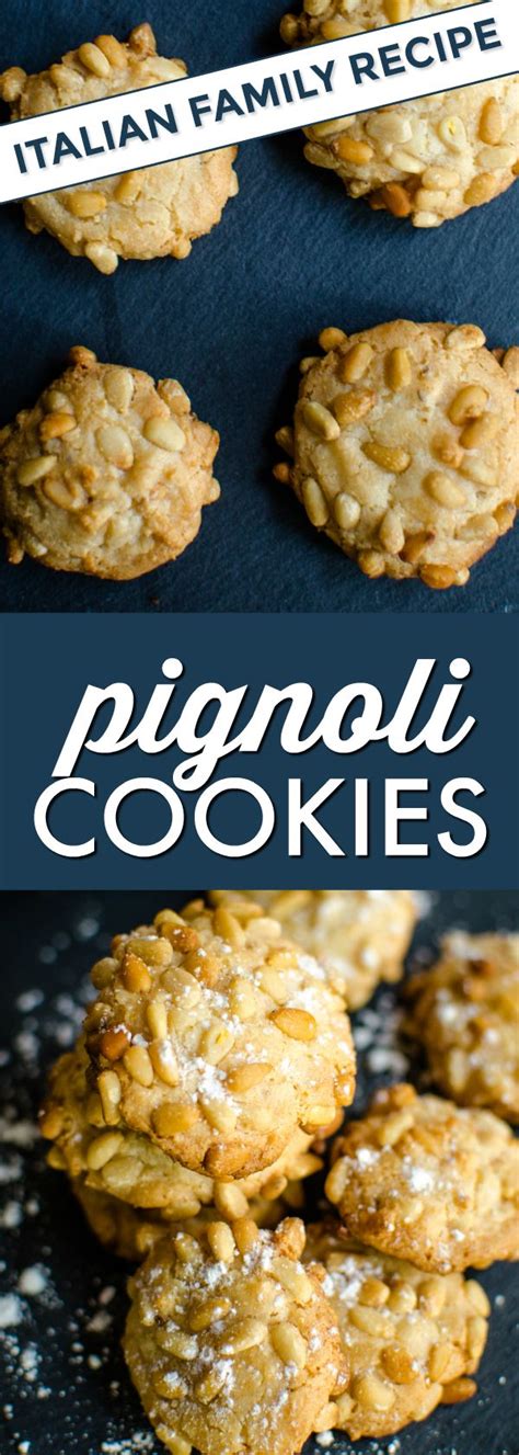 Flour, cake yeast, sugar, large egg, salt, candies, vanilla essence and 1 more. These Italian cookies are rolled in pine nuts (or pignoli ...