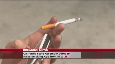 california lawmakers vote to raise smoking age to 21 aol news