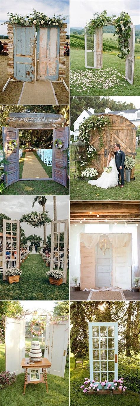 ️ 20 Rustic Wedding Decoration Ideas With Vintage Doors Emma Loves